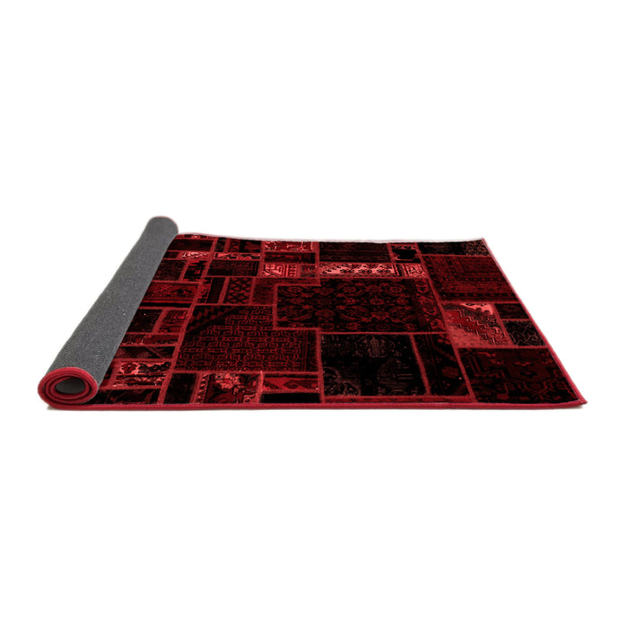 Patchwork Red Transitional Area Rugs