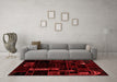 Transitional Red Washable Rugs