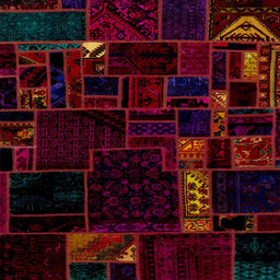 Square Machine Washable Abstract Bakers Brown Rug, wshabs2032