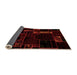 Sideview of Patchwork Orange Transitional Rug, abs2032org