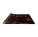 Sideview of Patchwork Brown Transitional Rug, abs2032brn