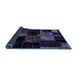 Sideview of Patchwork Blue Transitional Rug, abs2033blu