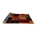 Sideview of Patchwork Orange Transitional Rug, abs2033org