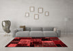 Transitional Red Washable Rugs