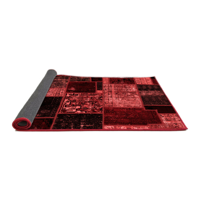 Patchwork Red Transitional Area Rugs