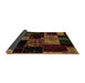 Sideview of Patchwork Brown Transitional Rug, abs2033brn