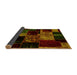 Sideview of Patchwork Yellow Transitional Rug, abs2033yw