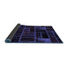 Sideview of Abstract Blue Modern Rug, abs2034blu