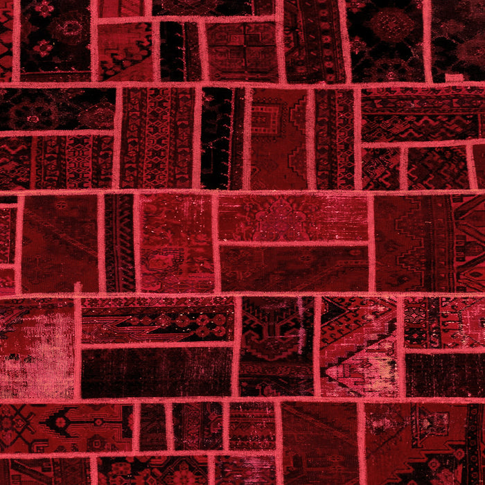 Square Machine Washable Abstract Orange Modern Area Rugs, wshabs2034org