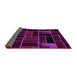 Sideview of Abstract Purple Modern Rug, abs2034pur