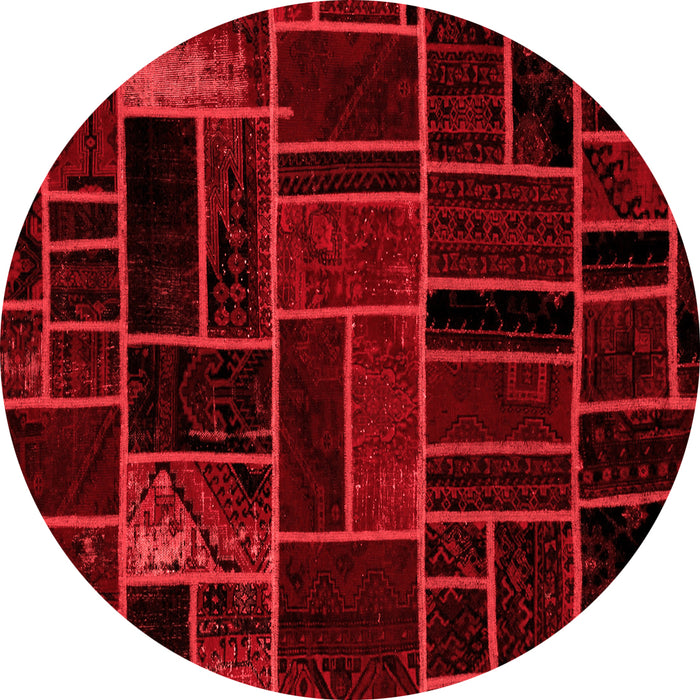 Abstract Red Modern Rug, abs2034red