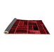 Sideview of Abstract Orange Modern Rug, abs2034org