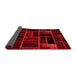 Abstract Red Modern Area Rugs