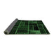 Sideview of Abstract Emerald Green Modern Rug, abs2034emgrn