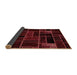 Sideview of Abstract Brown Modern Rug, abs2034brn