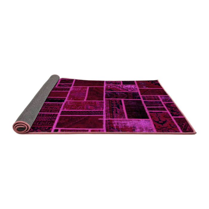 Sideview of Abstract Pink Modern Rug, abs2034pnk