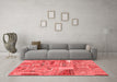 Transitional Red Washable Rugs