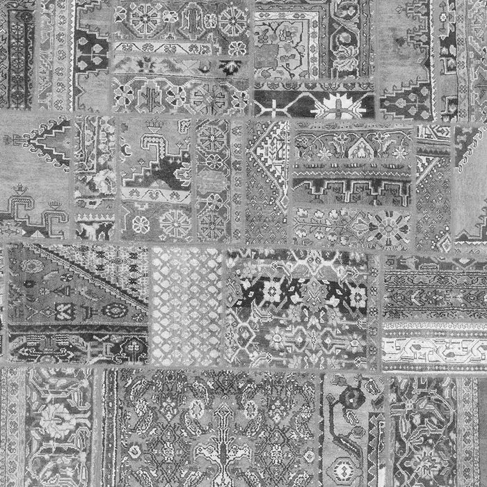 Machine Washable Patchwork Gray Transitional Rug, wshabs2035gry