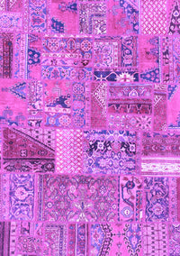 Patchwork Purple Transitional Rug, abs2035pur