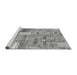 Sideview of Machine Washable Patchwork Gray Transitional Rug, wshabs2035gry