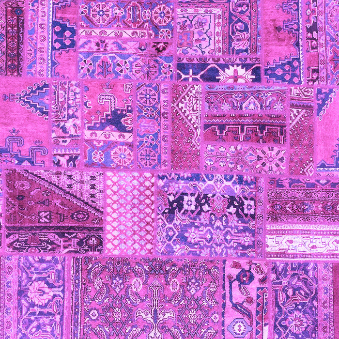 Machine Washable Patchwork Purple Transitional Area Rugs, wshabs2035pur