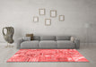 Transitional Red Washable Rugs