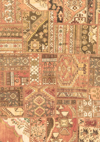 Patchwork Brown Transitional Rug, abs2036brn