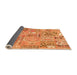 Sideview of Patchwork Orange Transitional Rug, abs2036org