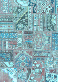 Patchwork Light Blue Transitional Rug, abs2036lblu