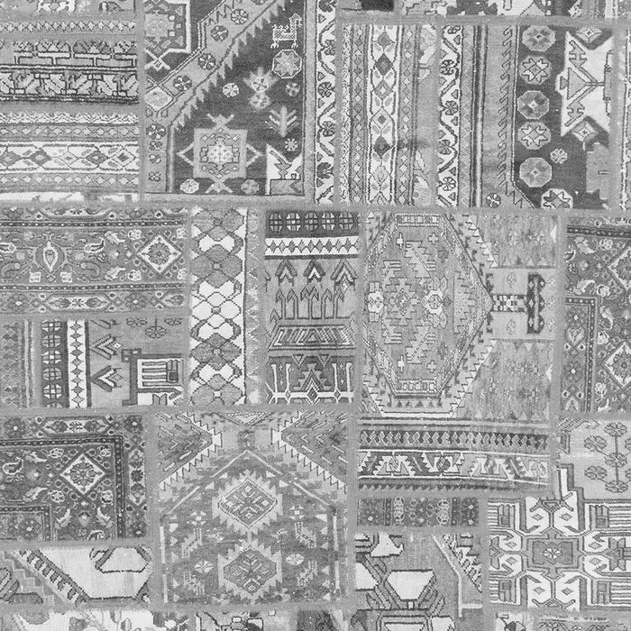 Patchwork Gray Transitional Rug, abs2036gry