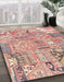 Machine Washable Abstract Pastel Orange Rug in a Family Room, wshabs2036