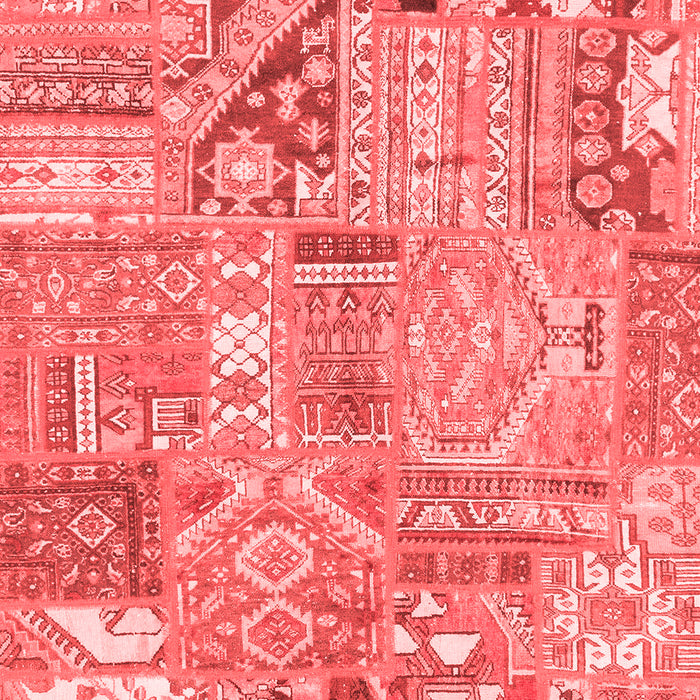 Patchwork Red Transitional Area Rugs