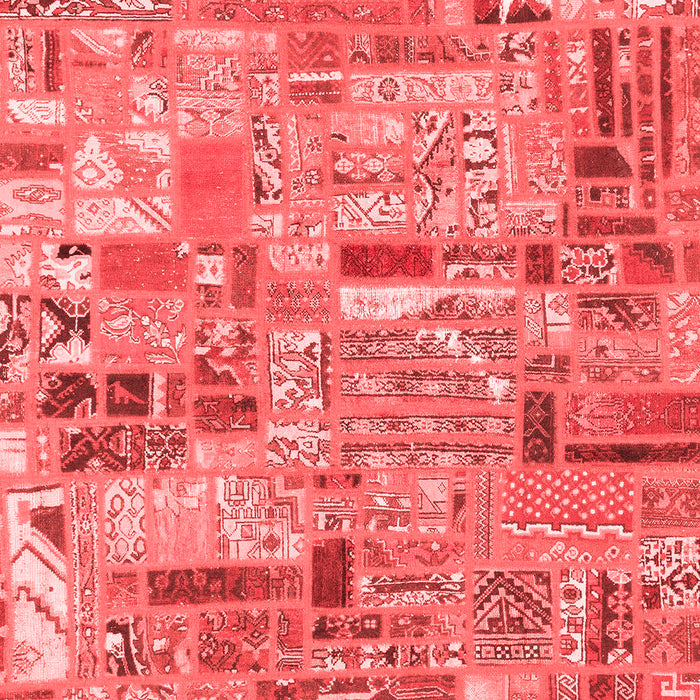 Patchwork Red Transitional Area Rugs