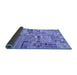 Sideview of Patchwork Blue Transitional Rug, abs2037blu