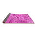 Sideview of Patchwork Pink Transitional Rug, abs2037pnk