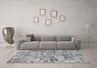 Machine Washable Patchwork Gray Transitional Rug in a Living Room,, wshabs2037gry