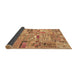 Sideview of Patchwork Brown Transitional Rug, abs2037brn