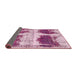 Sideview of Abstract Pink Modern Rug, abs2038