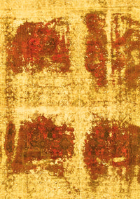 Abstract Yellow Modern Rug, abs2038yw