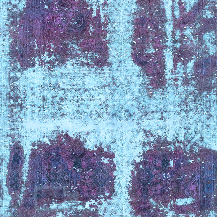 Abstract Light Blue Modern Rug, abs2038lblu