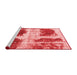 Modern Red Washable Rugs