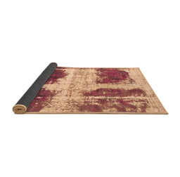 Sideview of Abstract Brown Modern Rug, abs2038brn