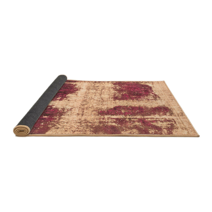 Sideview of Abstract Brown Modern Rug, abs2038brn