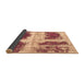 Sideview of Abstract Brown Modern Rug, abs2038brn