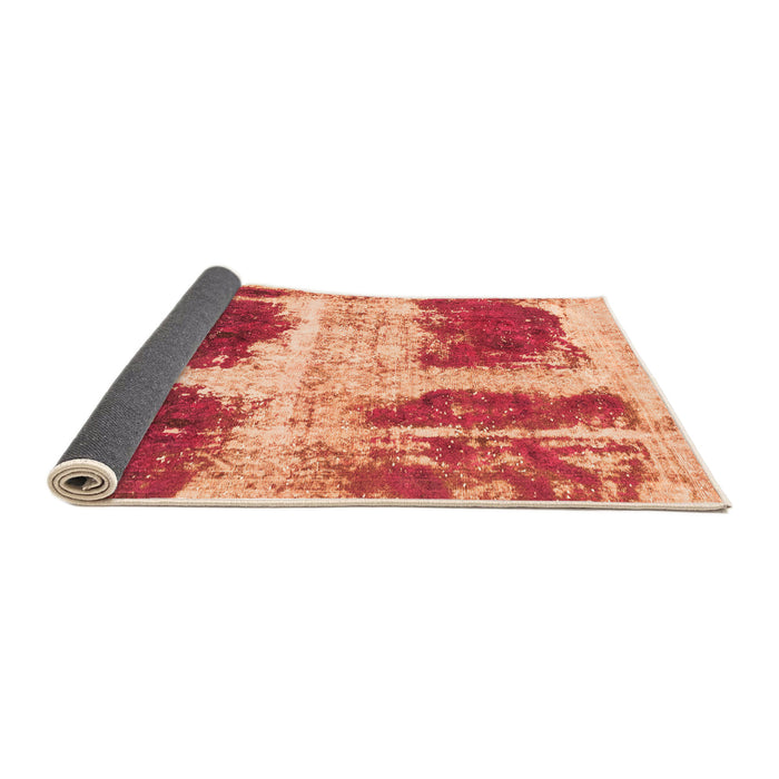Sideview of Abstract Orange Modern Rug, abs2038org