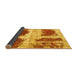 Sideview of Abstract Yellow Modern Rug, abs2038yw