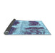 Sideview of Abstract Light Blue Modern Rug, abs2038lblu