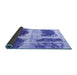 Sideview of Abstract Blue Modern Rug, abs2038blu