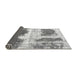 Sideview of Abstract Gray Modern Rug, abs2038gry