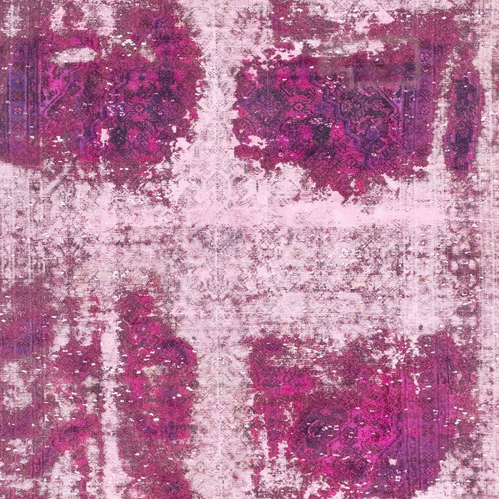 Machine Washable Abstract Pink Rug, wshabs2038